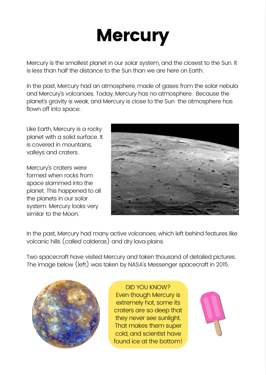 The Junior Astronomer’s Activity Book: Solar System (e-book)